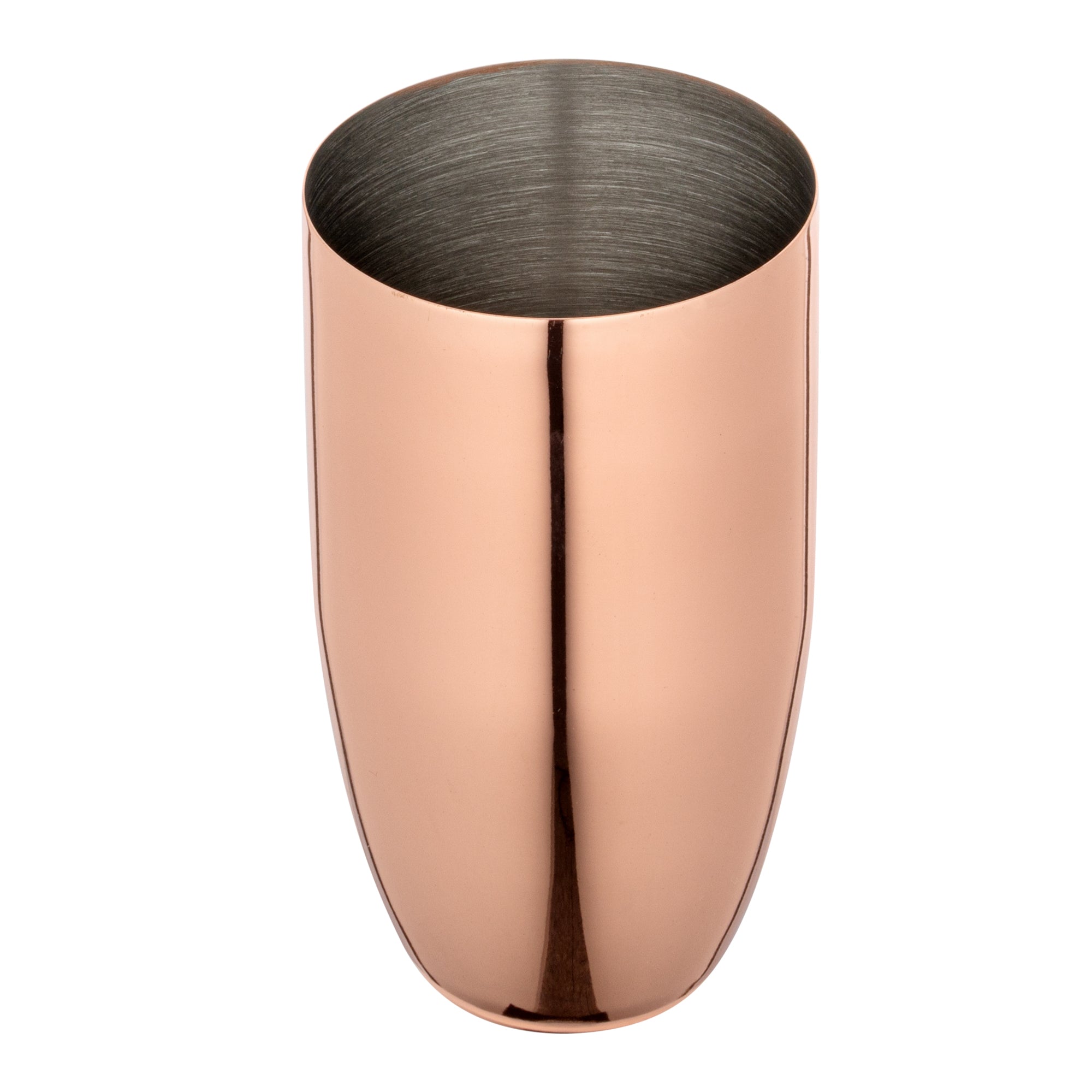 Bar Lux 24 oz Copper Plated Stainless Steel Cobbler Cocktail Shaker - 3.25