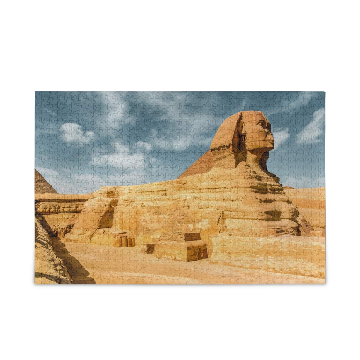 1000-Piece Egyptian Sphinx Jigsaw Puzzle for Adults & Kids - Challenging DIY Gift for Family Game Night & Educational Learning