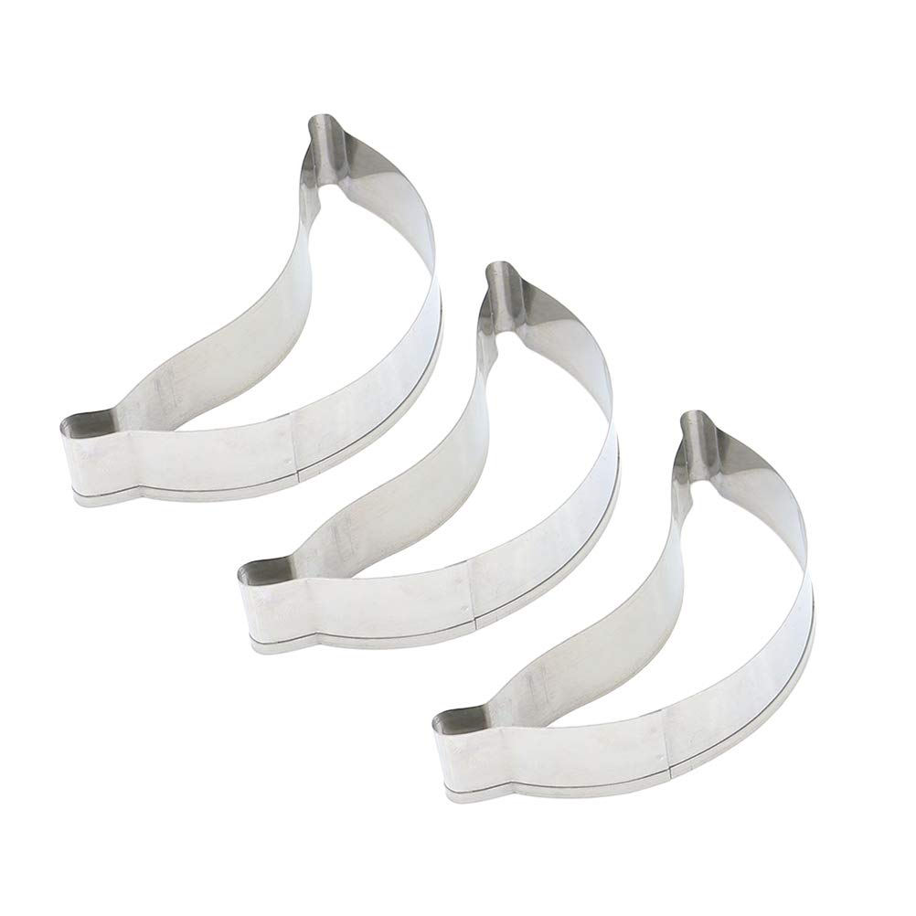 3-Piece Stainless Steel Dessert Molds Set - DIY Baking Cake & Fondant Molds for Professional Pastry Chefs and Home Bakers | Perfect for Cupcakes, Chocolate Making, and Wedding Cake Decorations