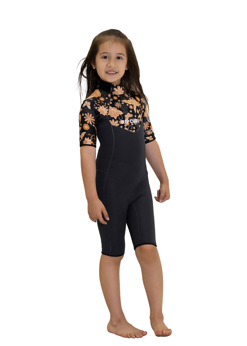 Rip Curl Girls Dawn Patrol BZ 2mm Short Sleeve Spring Wetsuit for Kids - Perfect for Surfing, Swimming & Water Sports