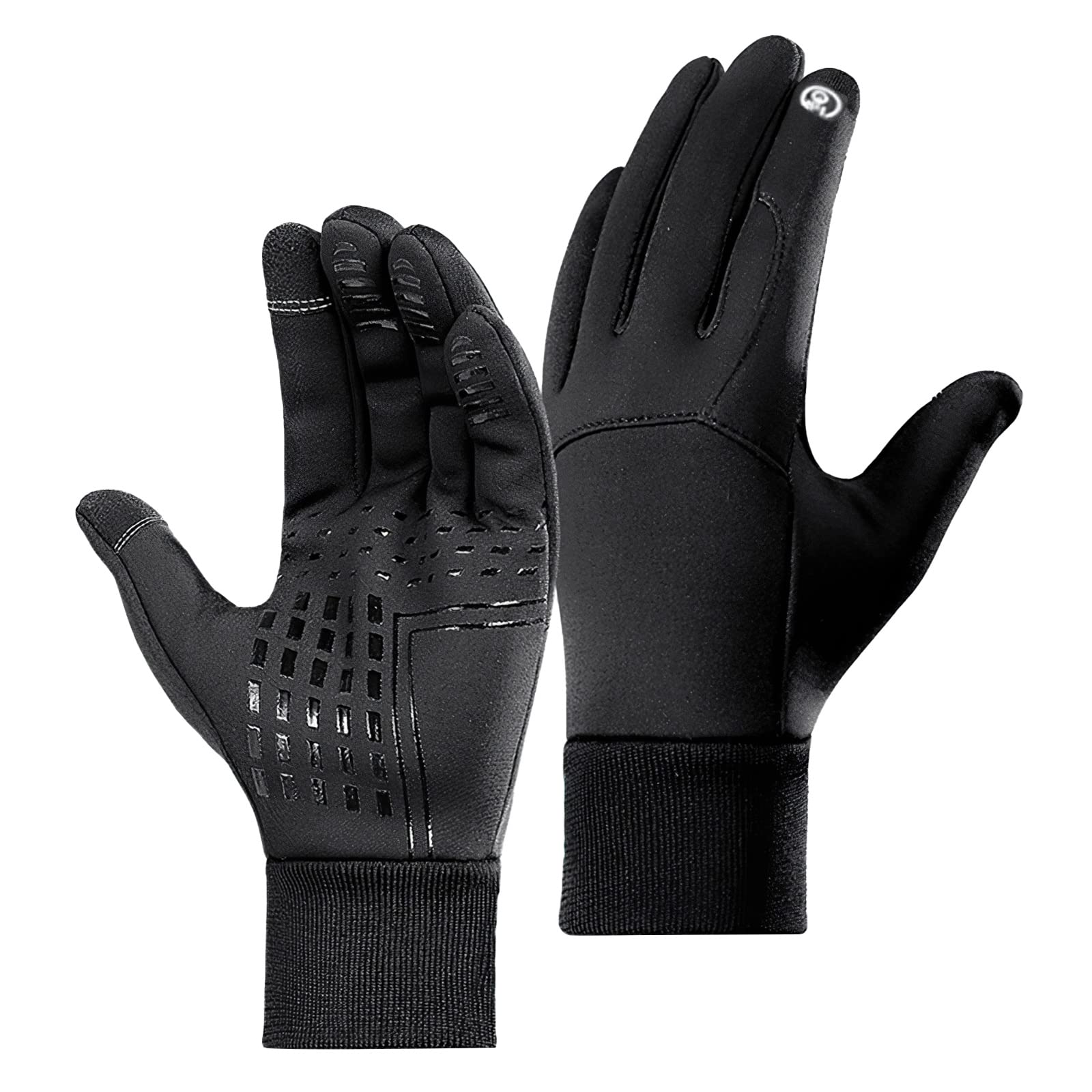 Peahog Sports Winter Cycling Gloves for Men & Women - Touchscreen Compatible, Padded, Breathable, Non-Slip, Water Resistant & Windproof Bike Gloves - Perfect for Running, Biking, Workouts & Outdoor Winter Activities