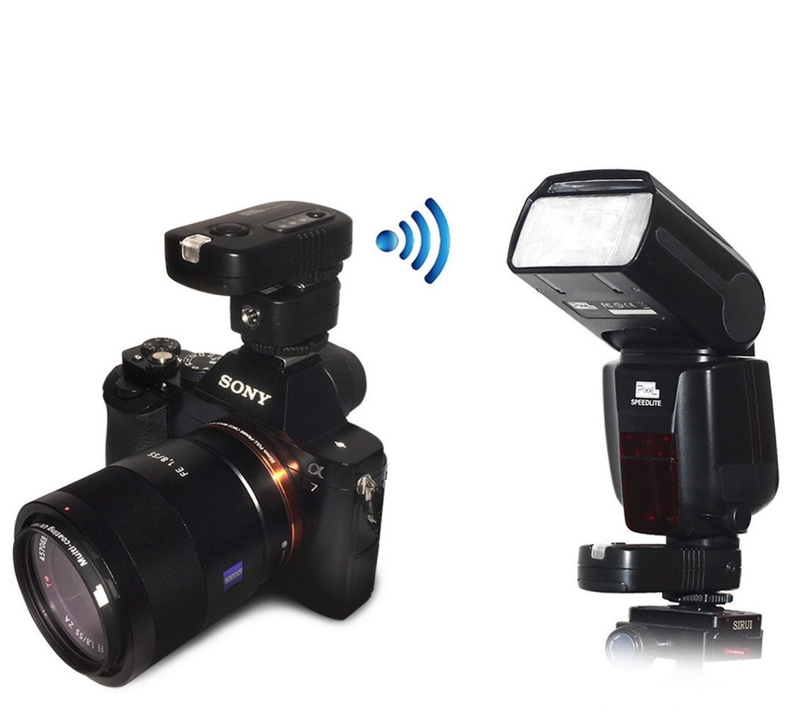 Pixel TF-334 Flash Hot Shoe Adapter - Convert Sony Mi to Canon/Nikon Flash with PC Sync Port | Perfect for Studio Photography & On-Location Shoots