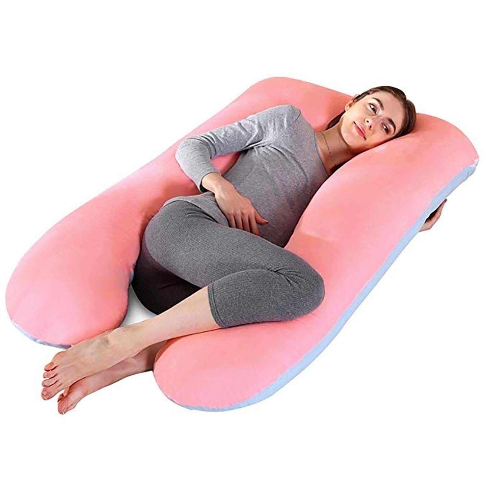 U-Shaped Pregnancy Pillow for Maternity Support - Full Body Pillow for Pregnant Women & Side Sleepers - Comfortable Nursing & Maternity Cushion - Perfect for Sleeping, Breastfeeding & Relaxation at Home