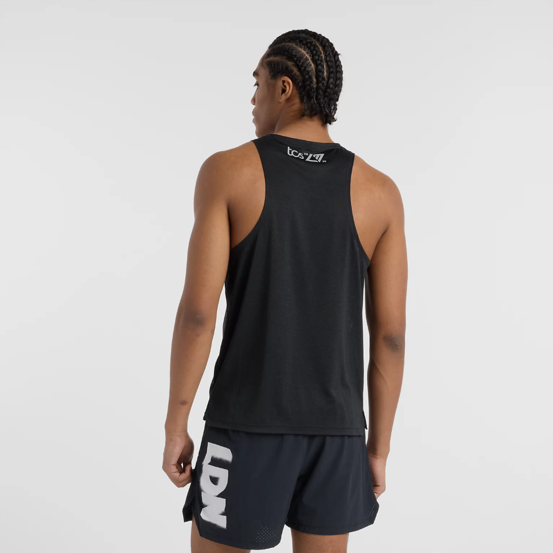 New Balance Men's London Special Edition Running Singlet - Lightweight Performance Top for Marathon & Training - Gym & Outdoor Workouts
