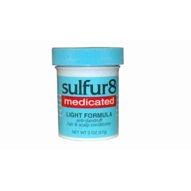 Sulfur8 Medicated Light Formula Scalp Treatment (2 oz) - Relieves Itching & Dandruff for Healthy Hair Care