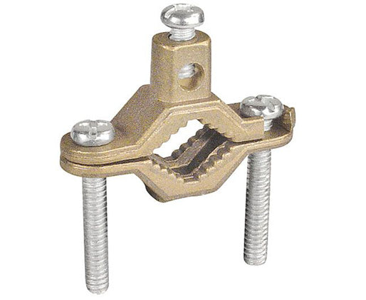 Premium Bronze Grounding Clamp for Bare Wire & Pipe - Heavy Duty Electrical Connector for Home, Industrial & Outdoor Use