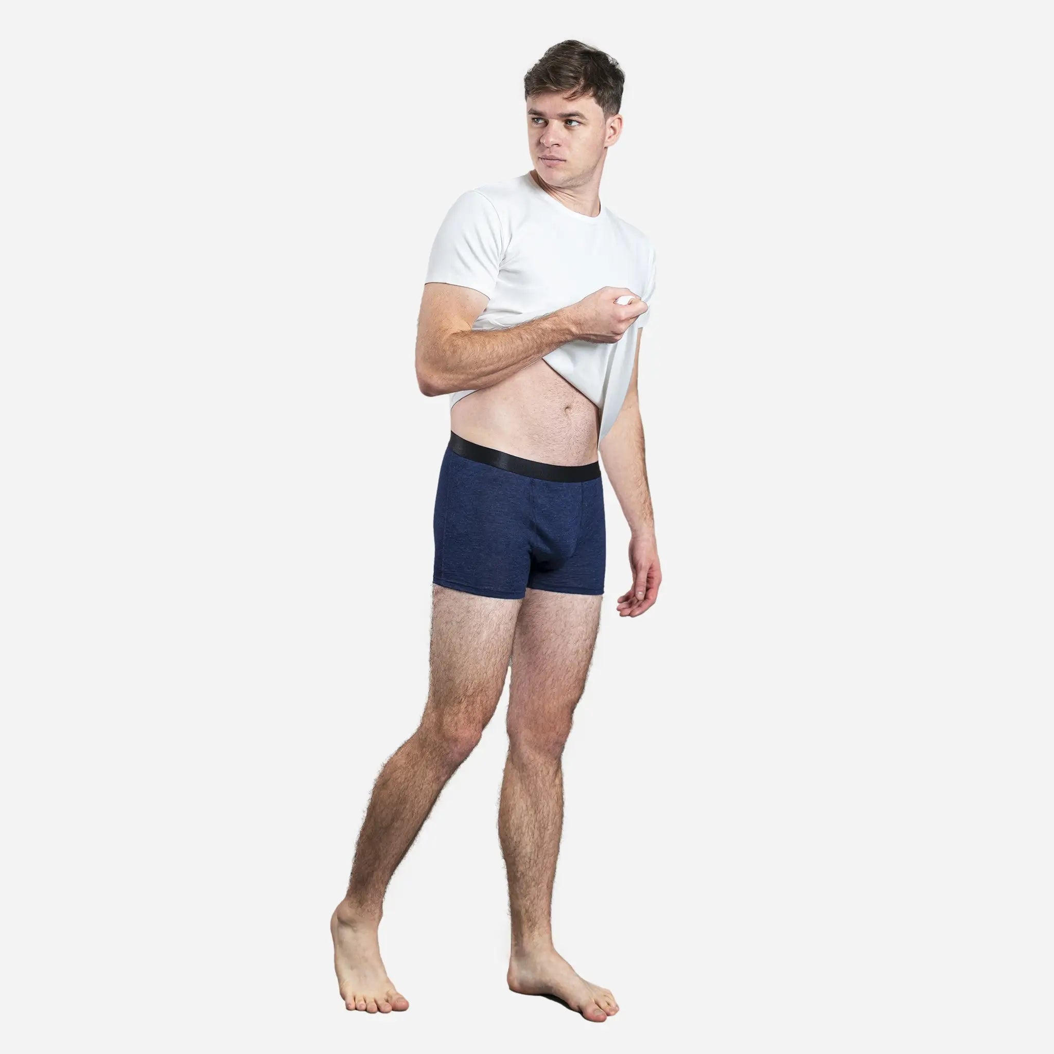 Ultra-Soft Men's Alpaca Wool Boxer Briefs - 160 GSM Lightweight Underwear for All-Day Comfort | Perfect for Travel, Hiking & Cold Weather Activities