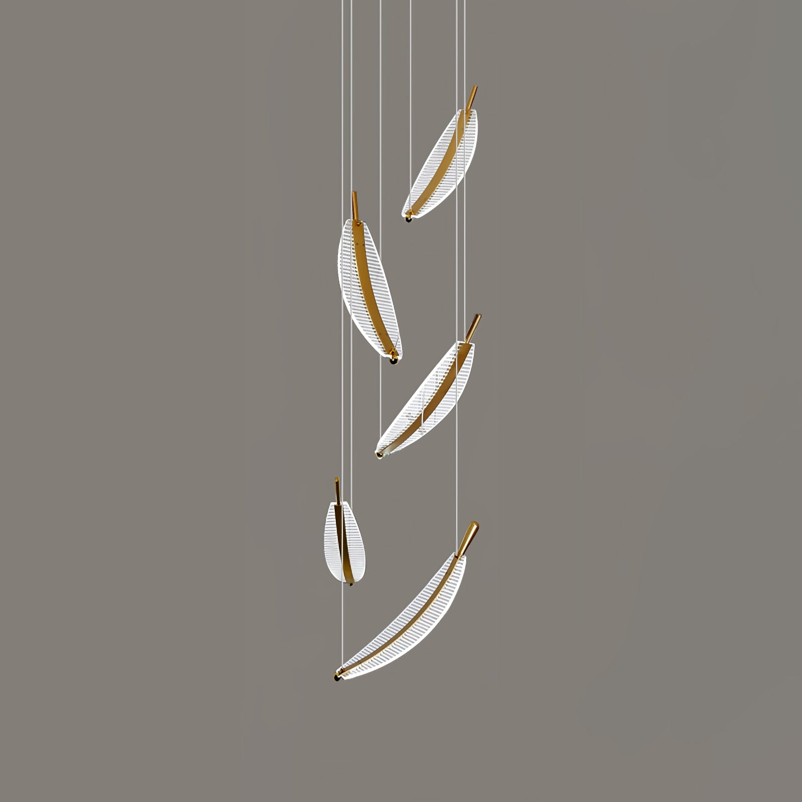 Modern Leaf LED Chandelier - Energy Efficient Crystal Ceiling Light Fixture for Dining Room, Living Room, Bedroom Decor