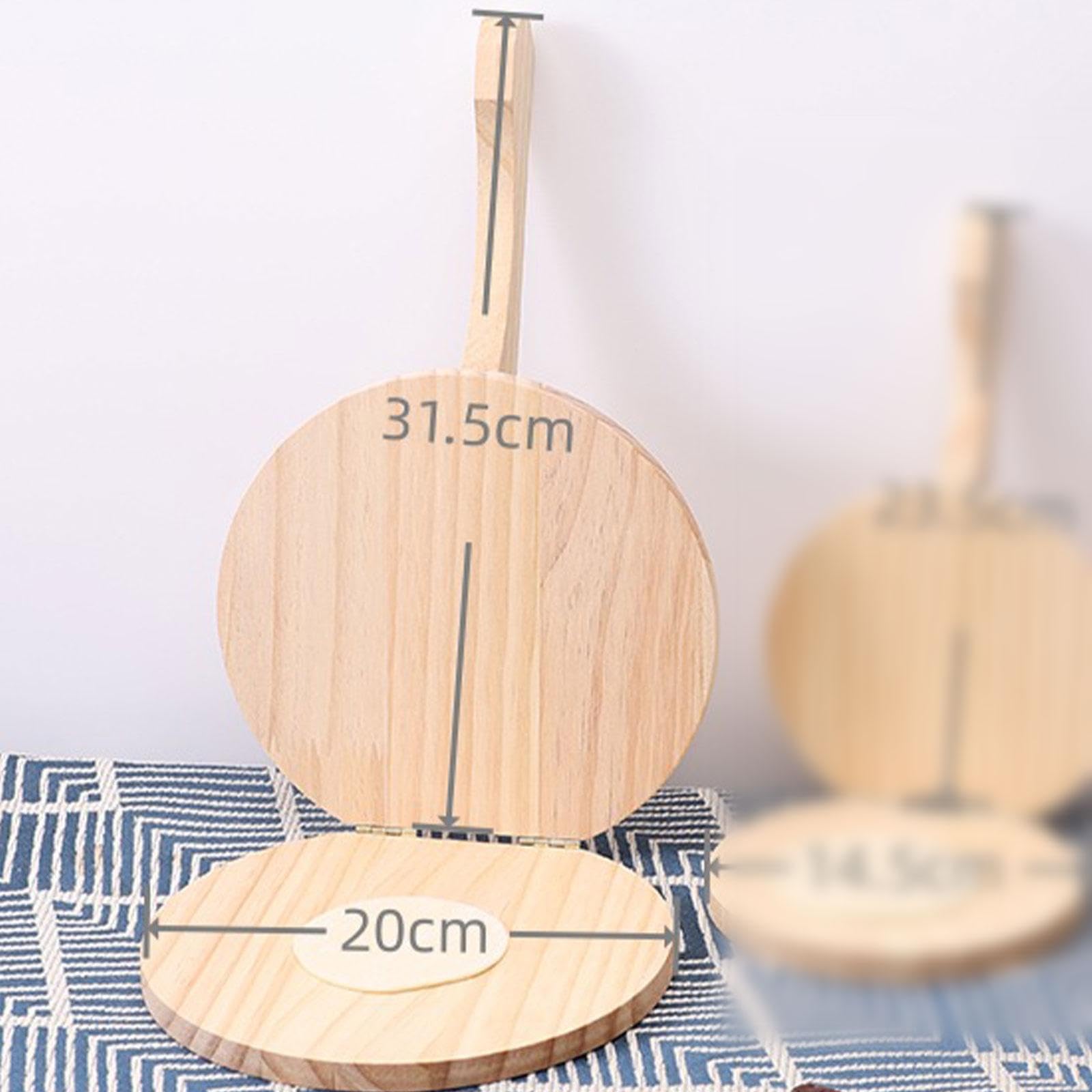 CALANDIS® Wooden Tortilla Press - Handheld Manual Dough Press for Homemade Tortillas, Flatbreads, Pizza & Popiah | Perfect for Mexican, Italian & Asian Cuisine | Natural Wood Tortilla Maker for Authentic Cooking Experience