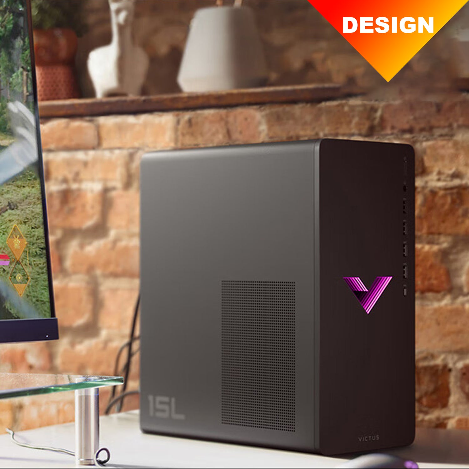HP Victus 15L Gaming Desktop PC - Intel Core i5, 16GB RAM, NVIDIA GeForce RTX 4060, 512GB SSD, Windows 11 Home (Black) - Perfect for 4K Gaming, Video Editing & Home Office Work