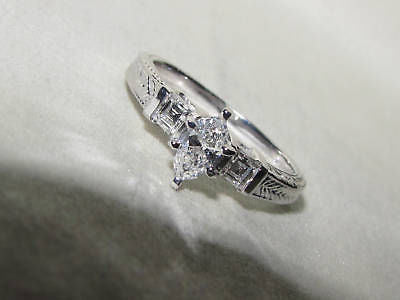 0.56CT Natural Marquise & Ascher Cut Diamond Ring for Women - Elegant Wedding, Engagement, Anniversary Gift - Perfect for Special Occasions & Everyday Luxury