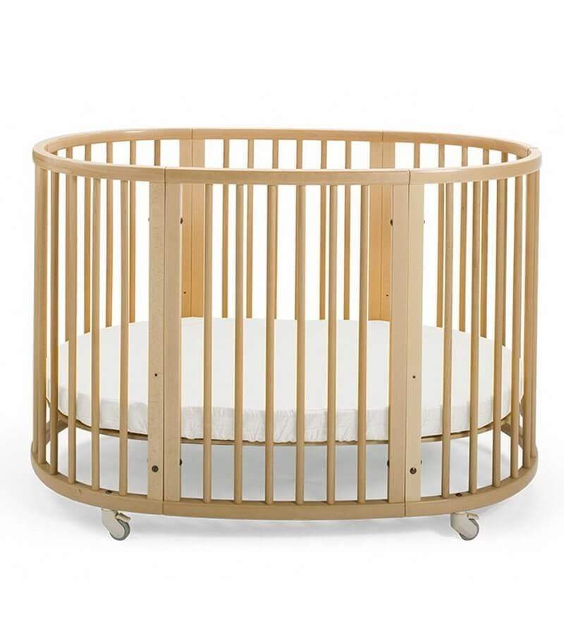 Stokke Sleepi Baby Crib - Convertible Wooden Crib for Newborn to Toddler - Modern Nursery Furniture for Bedroom - Perfect for Small Spaces & Co-Sleeping