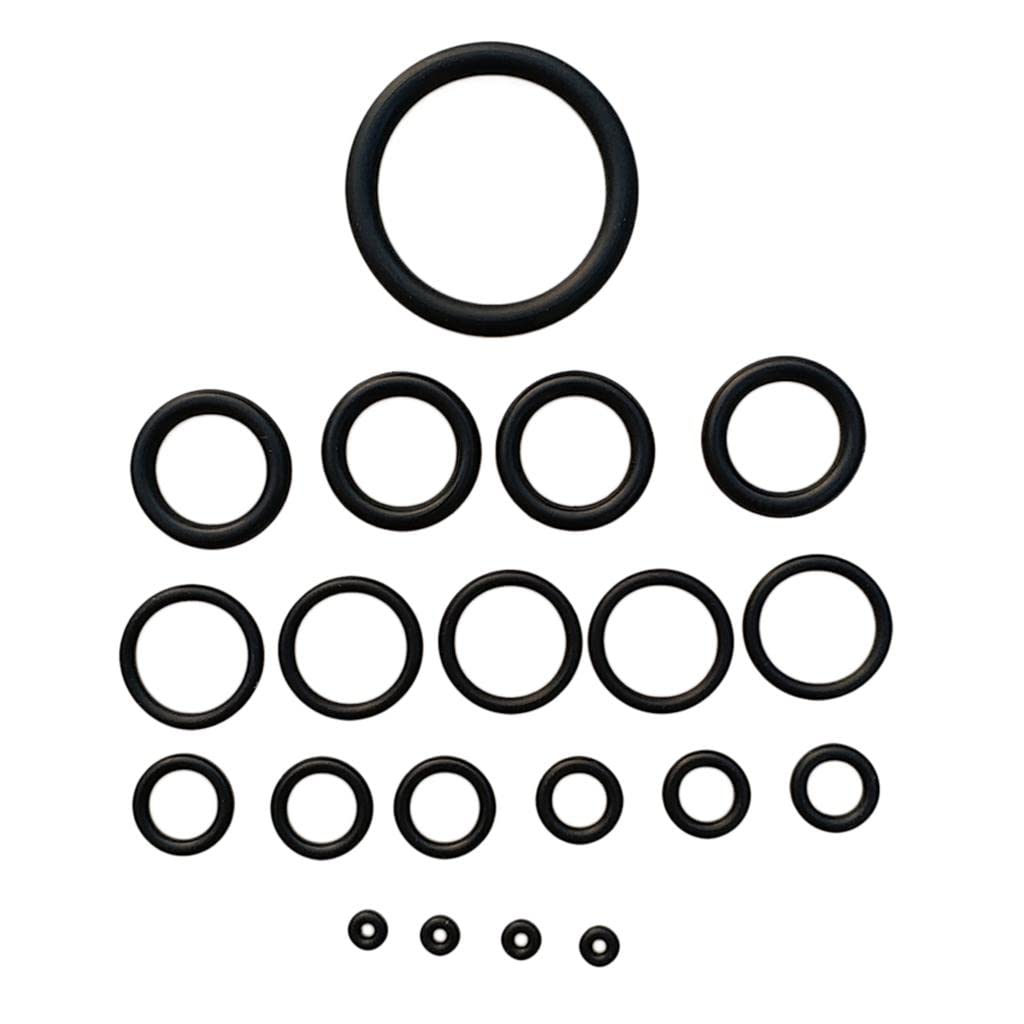 Vaveren 20-Pack Black Rubber Scuba Diving Kit - High-Quality Tank Hose Chambers for Professional & Recreational Diving | Perfect for Underwater Exploration, Scuba Training & Dive Equipment Maintenance