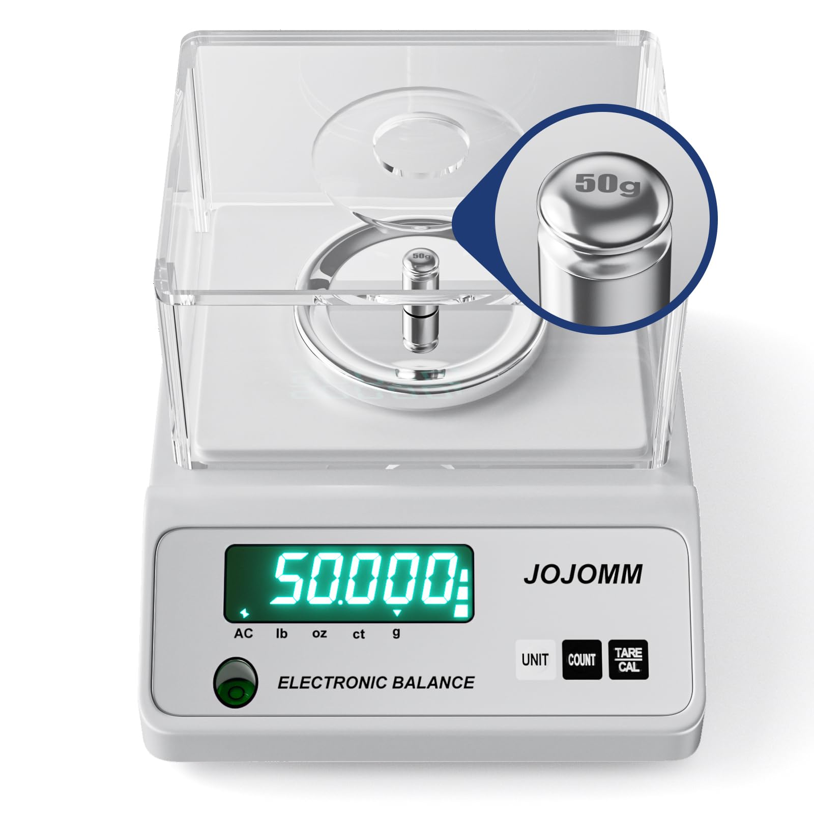 500g x 0.001g High Precision Digital Analytical Balance - Laboratory Electronic Scale with 0.001g Accuracy for Jewelry, Science, Kitchen & Industrial Use | Perfect for Gold Weighing, Chemical Measurements and Cooking Ingredients