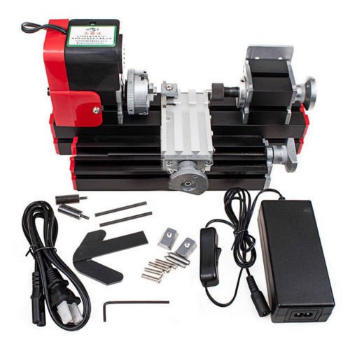 ELEOPTION Mini Metal Lathe Machine - 45X135mm, 20000 RPM Motorized DIY Woodworking & Metalworking Tool for Hobbyists & Craftsmen | Perfect for Small Projects, Jewelry Making, and Model Building