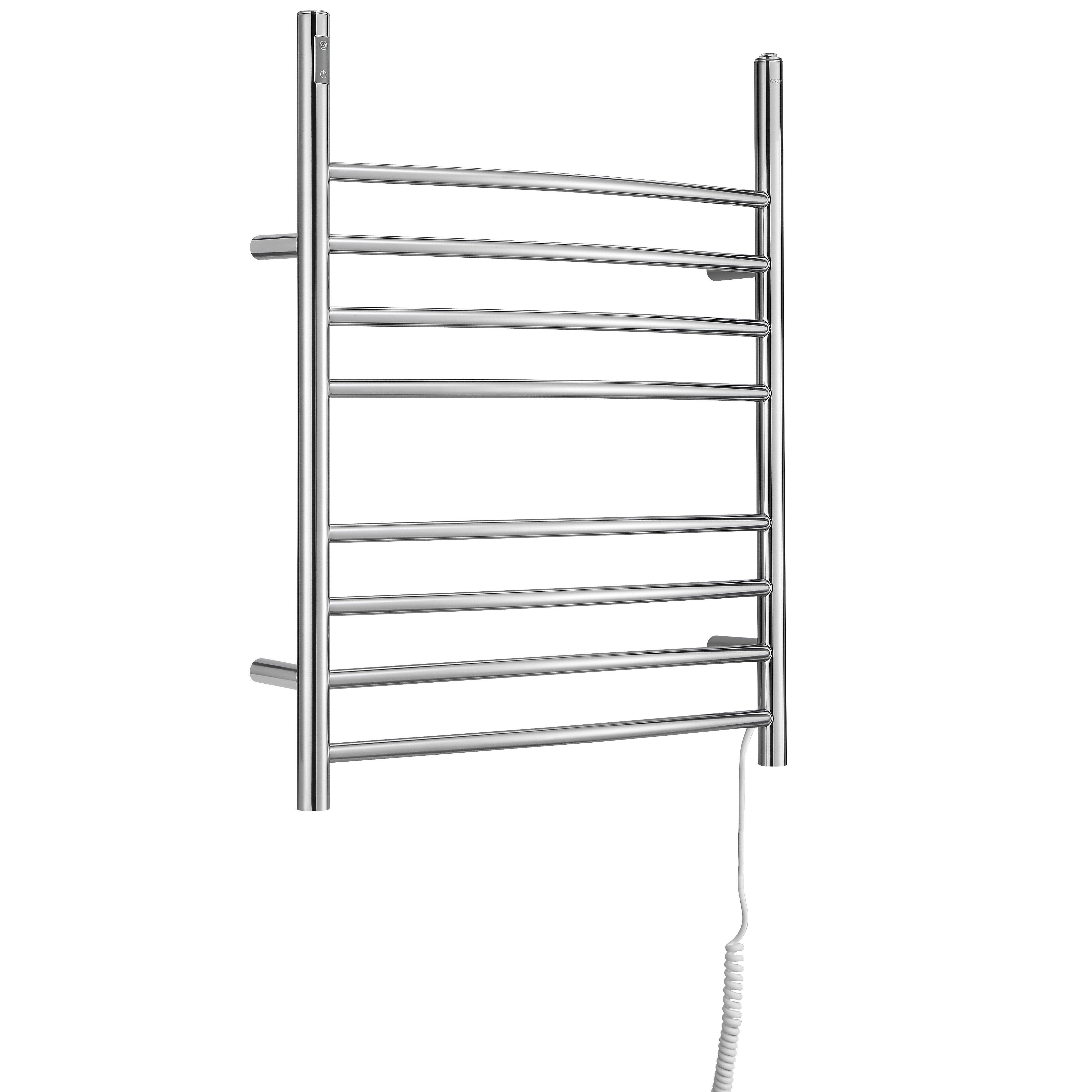 Imperia OBT 3-in-1 8-Bar Towel Warmer with Built-in Timer | Polished Stainless Steel | Perfect for Spas, Bathrooms & Luxury Hotels