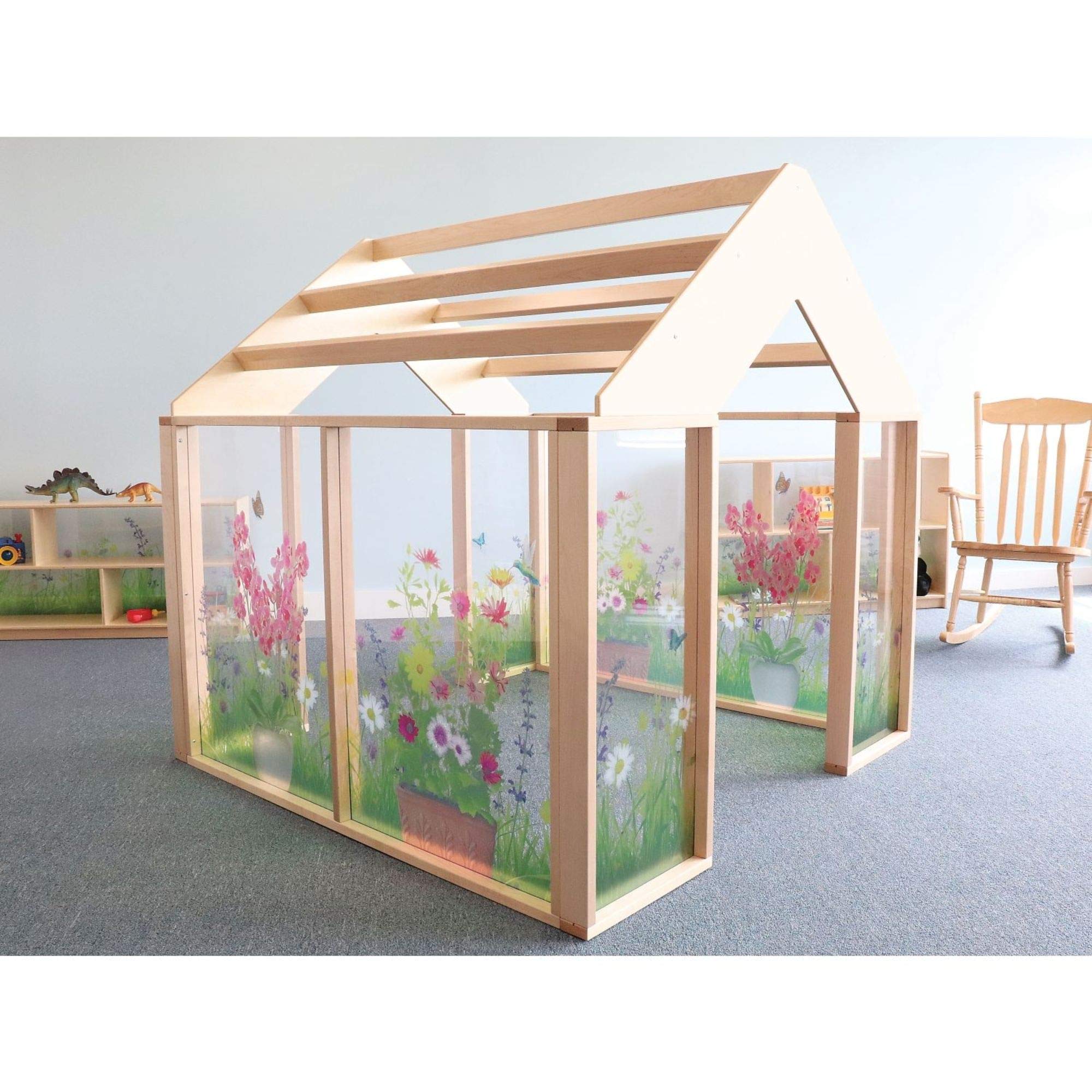 Nature View Play Greenhouse for Kids - Indoor/Outdoor Educational Toy with Transparent Panels - Perfect for Home, Classroom & Garden Learning Activities