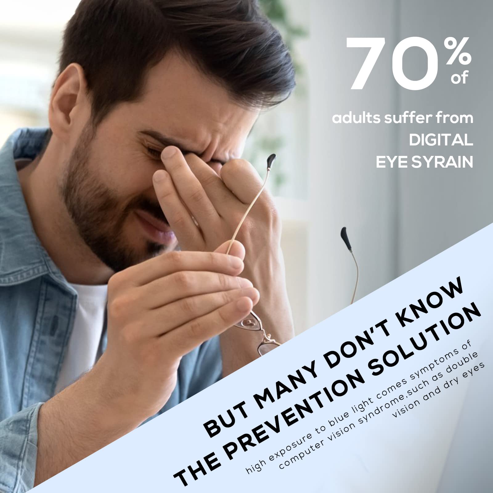 DUCO Blue Light Blocking Glasses for Women & Men - Gaming & Work