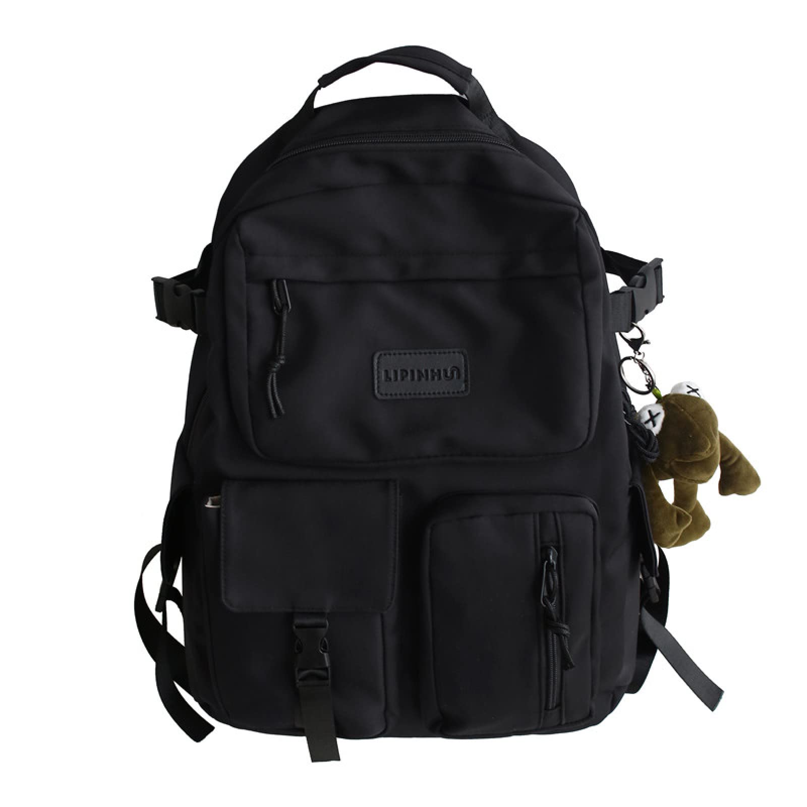 Reflective Waterproof Nylon Backpack for Women & Men - Large Capacity Anti-Theft School Bag, Travel & Outdoor Hiking Backpack
