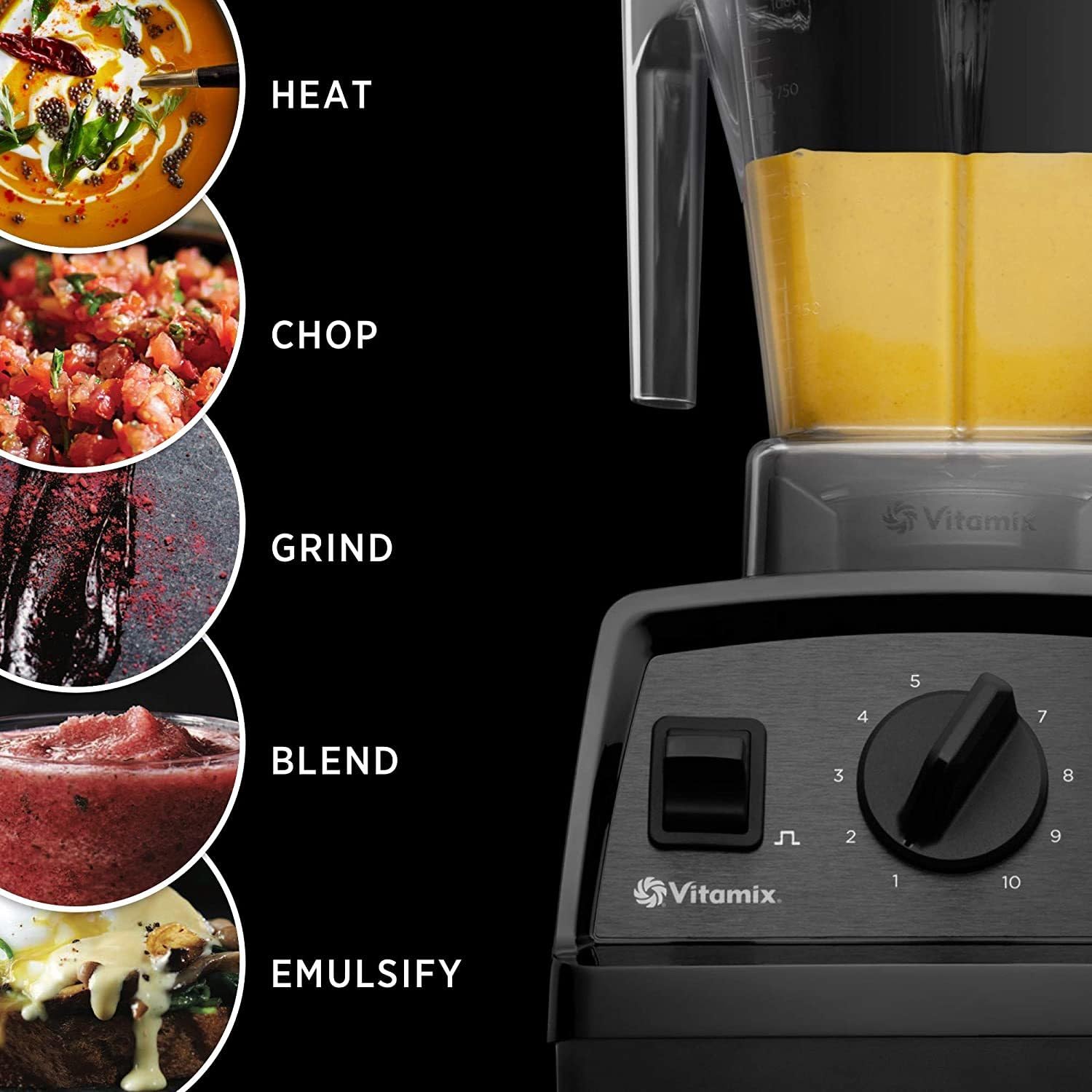 Vitamix E310 Explorian Blender - Professional-Grade 48oz Countertop Blender with BPA-Free Container, Perfect for Smoothies, Soups & Nut Butters - Black