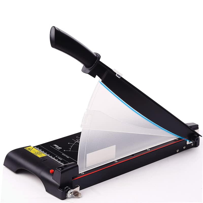 PrimaevalColossus Guillotine Paper Cutter - A4 Manual Precision Trimmer with Safety Guard for Scrapbooking, Craft Paper, Labels, Photos & Cardstock | Perfect for Office, School, Art Projects & DIY Crafts