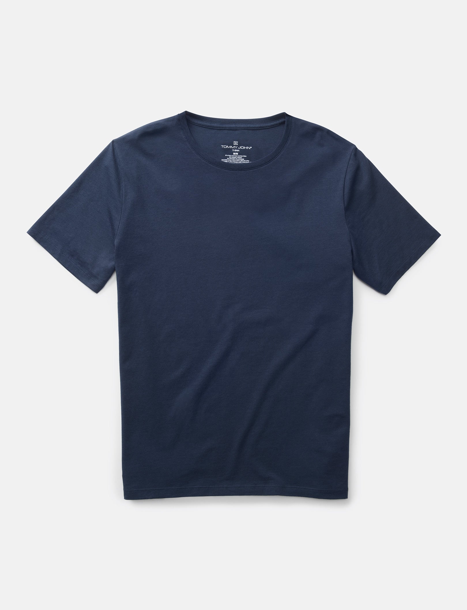 Second Skin Crew Neck Tee - Ultra Soft Stretch Cotton T-Shirt for Men & Women | Perfect for Layering, Casual Wear & Everyday Comfort