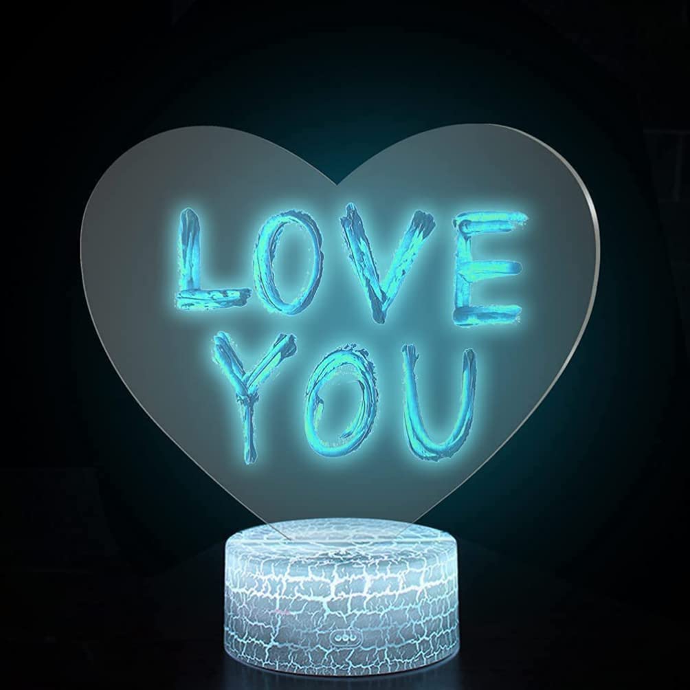 OSALADI 5Pcs Clear Acrylic Light Panels for LED Signs - Heart-Shaped Blank Acrylic Sheets, Transparent LED Neon Sign Boards - Perfect for DIY Home Decor, Wedding Decorations & Party Lighting