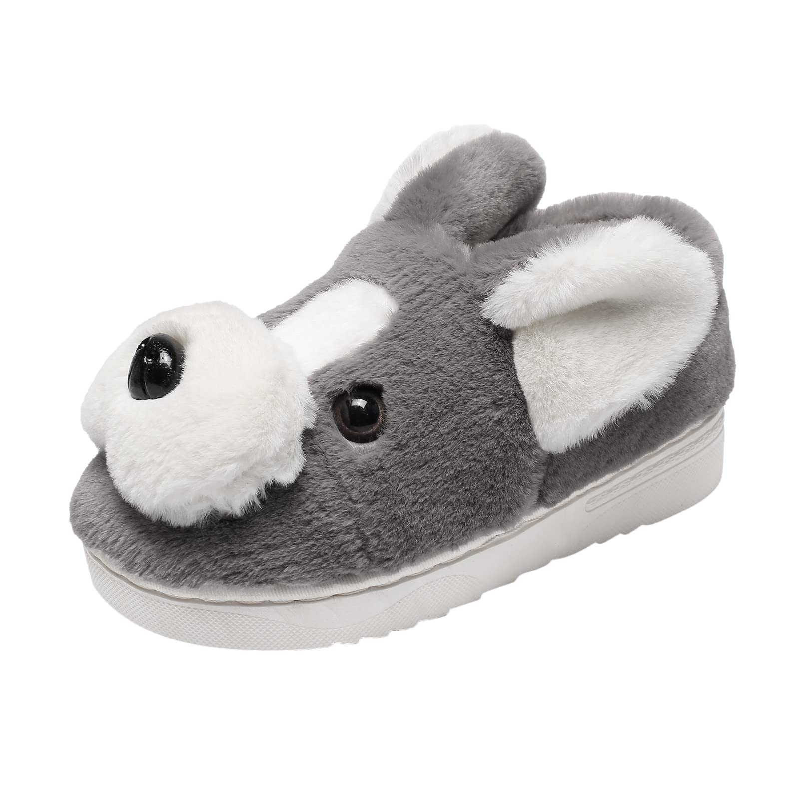 Lavender Slippers for Girls & Boys - Cozy Winter House Slippers for Toddlers, Indoor/Outdoor Warm Dog House Shoes - Perfect for Home, Playtime & Winter Comfort