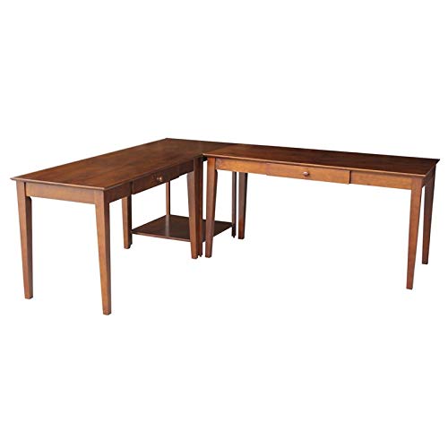 Pemberly Row Desks - Basic & Large with Connecting Table for Home Office
