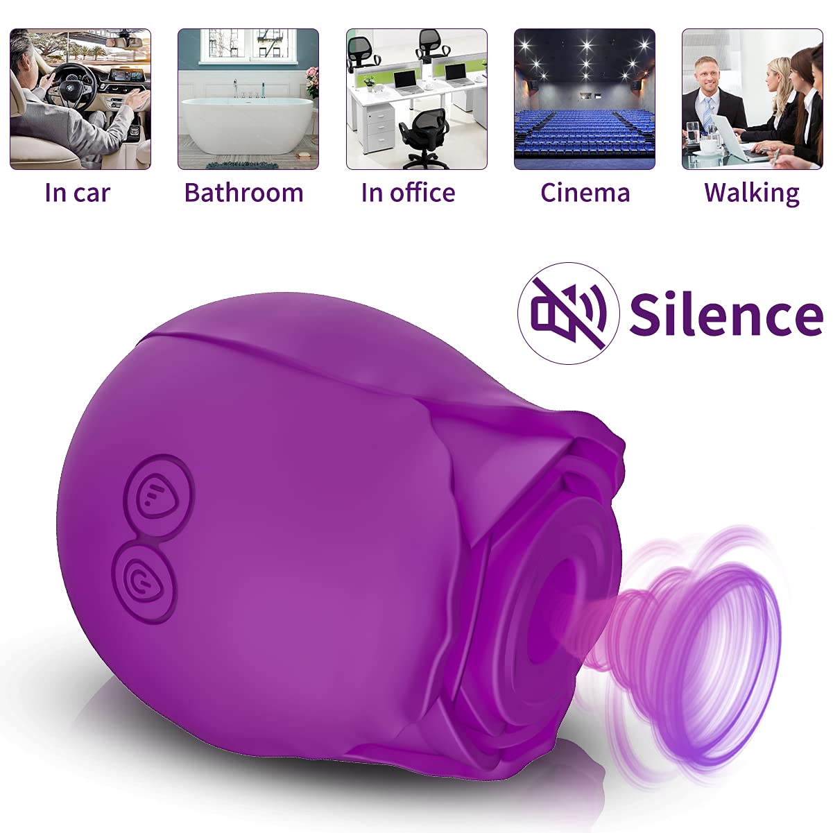 12-Speed Rechargeable Vibrator for Women & Couples - Silent USB Adult Sensory Toy with Rapid Charging - Perfect for Relaxation, Intimacy & Stress Relief
