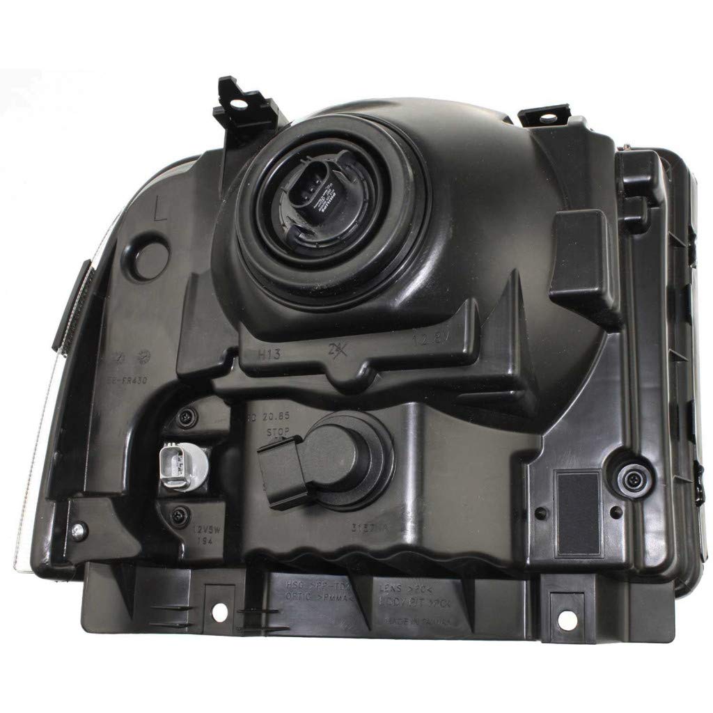 2005 Ford Excursion Replacement Headlights Pair - Driver & Passenger Side (FO2502217 & FO2503217) - Direct Fit for 5C3Z-13008-BA - Perfect for Night Driving & Off-Road Adventures