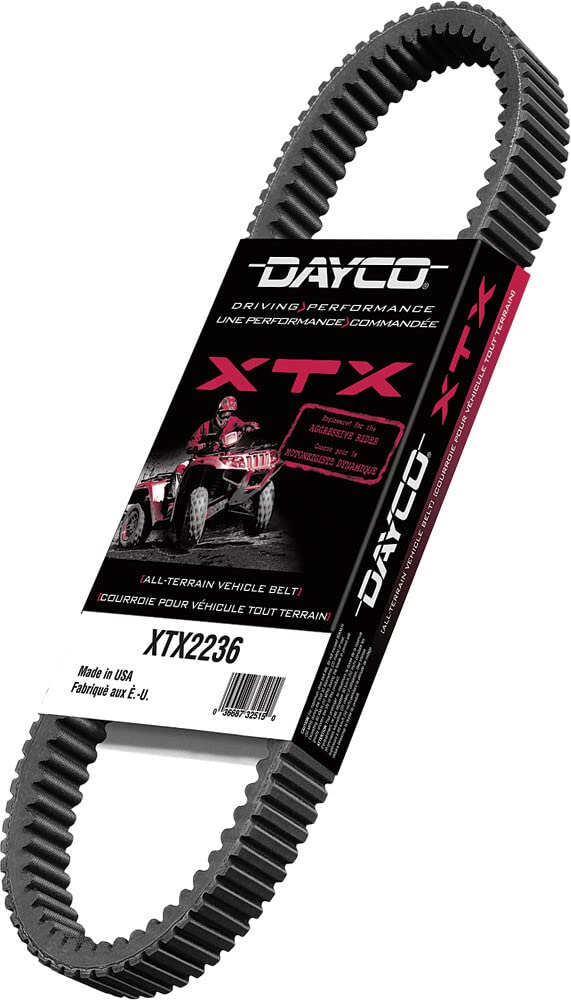 Dayco XTX2289 XTX ATV Belt - High-Performance Replacement Belt for ATV & UTV Vehicles - Durable & Reliable for Off-Road Adventures, Trail Riding & Heavy-Duty Use
