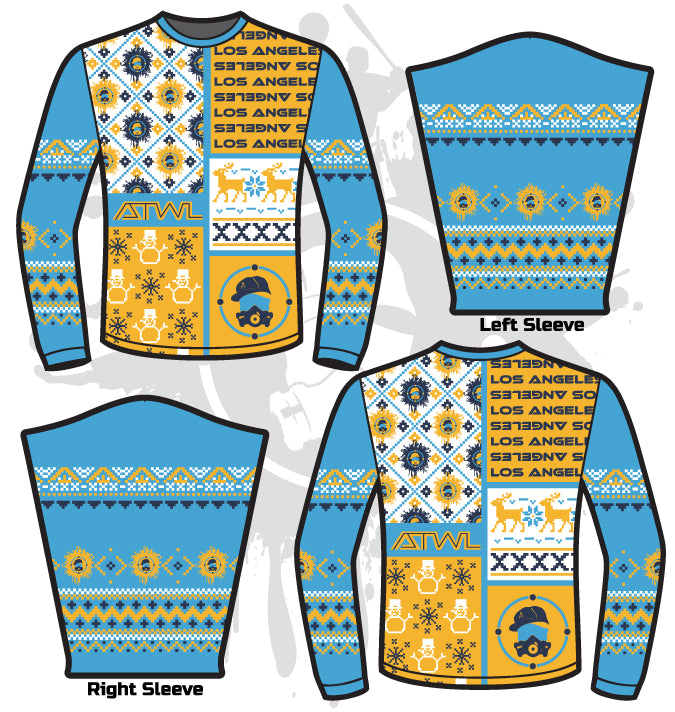 ATWL Christmas Spirit Football Sweater - Festive Holiday Ugly Sweater for NFL Fans & Christmas Parties