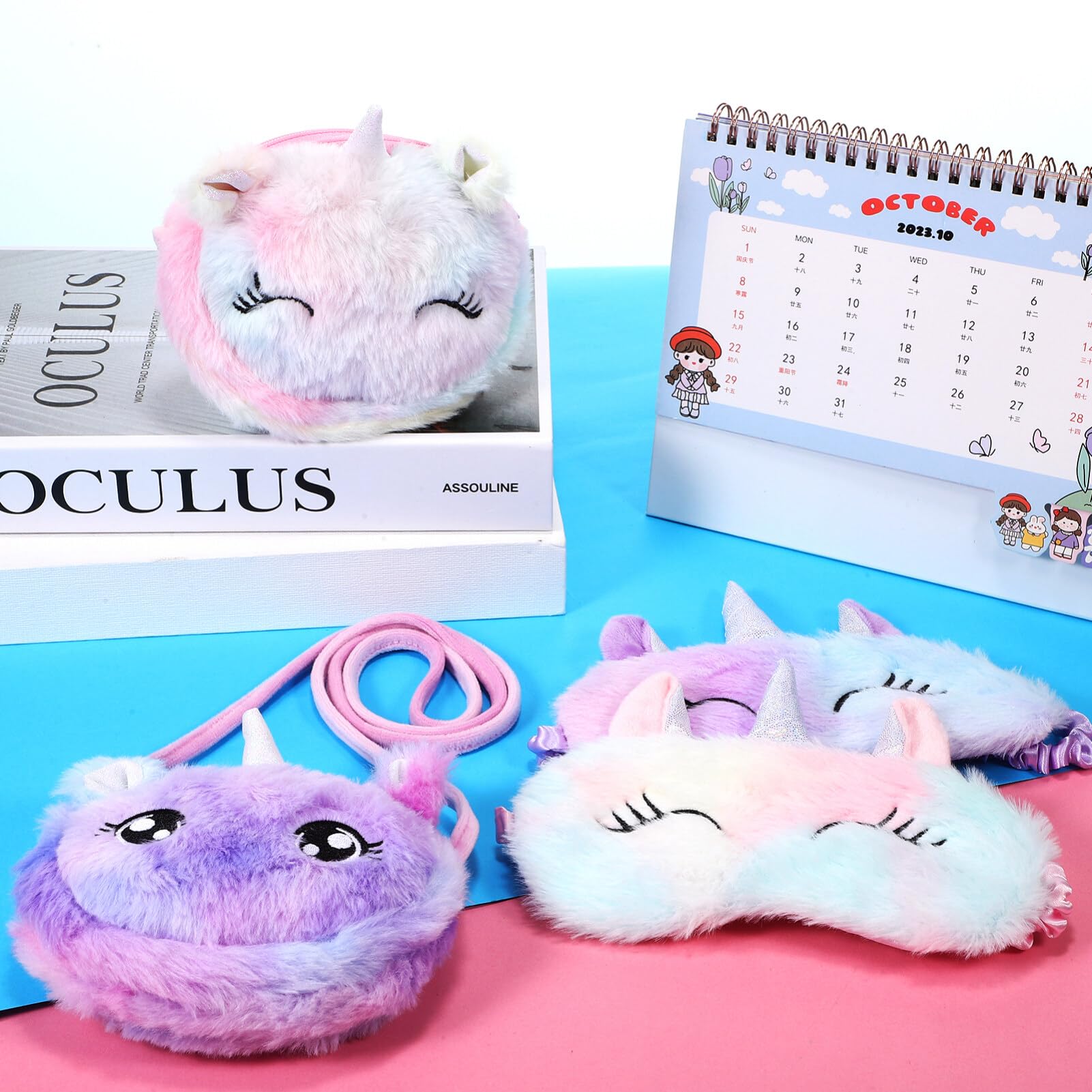 VALICLUD Unicorn Purse for Girls 4-6 Years - Cute Unicorn Wallet for Kids with Zipper Closure - Perfect for Birthday Gifts, School, and Playtime