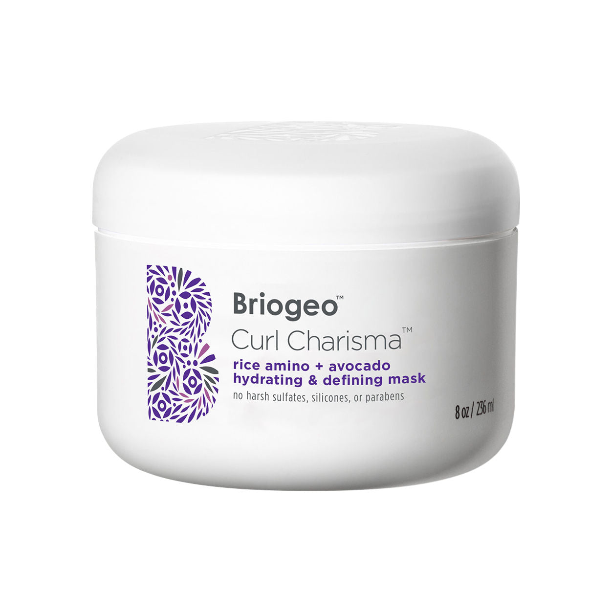 Curl Charisma Rice Amino & Avocado Hydrating Hair Mask for Curly Hair - Deep Moisture & Definition Treatment for Dry, Frizzy Hair - Perfect for Salon-Quality At-Home Hair Care