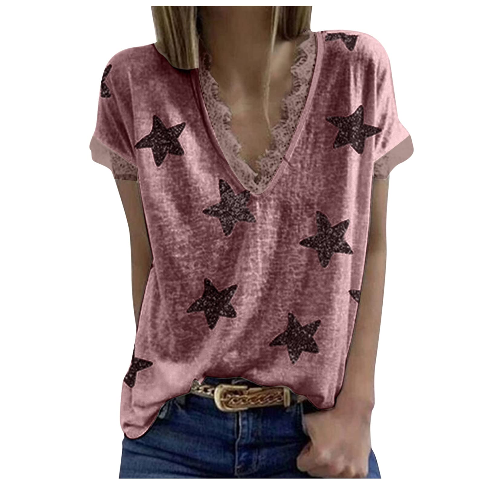 2XL Plus Size Women's Summer V-Neck Boho Floral Print Tank Top - Casual Bicycle Shirt for Women | Beach Outfits, Vacation Wear & Outdoor Activities