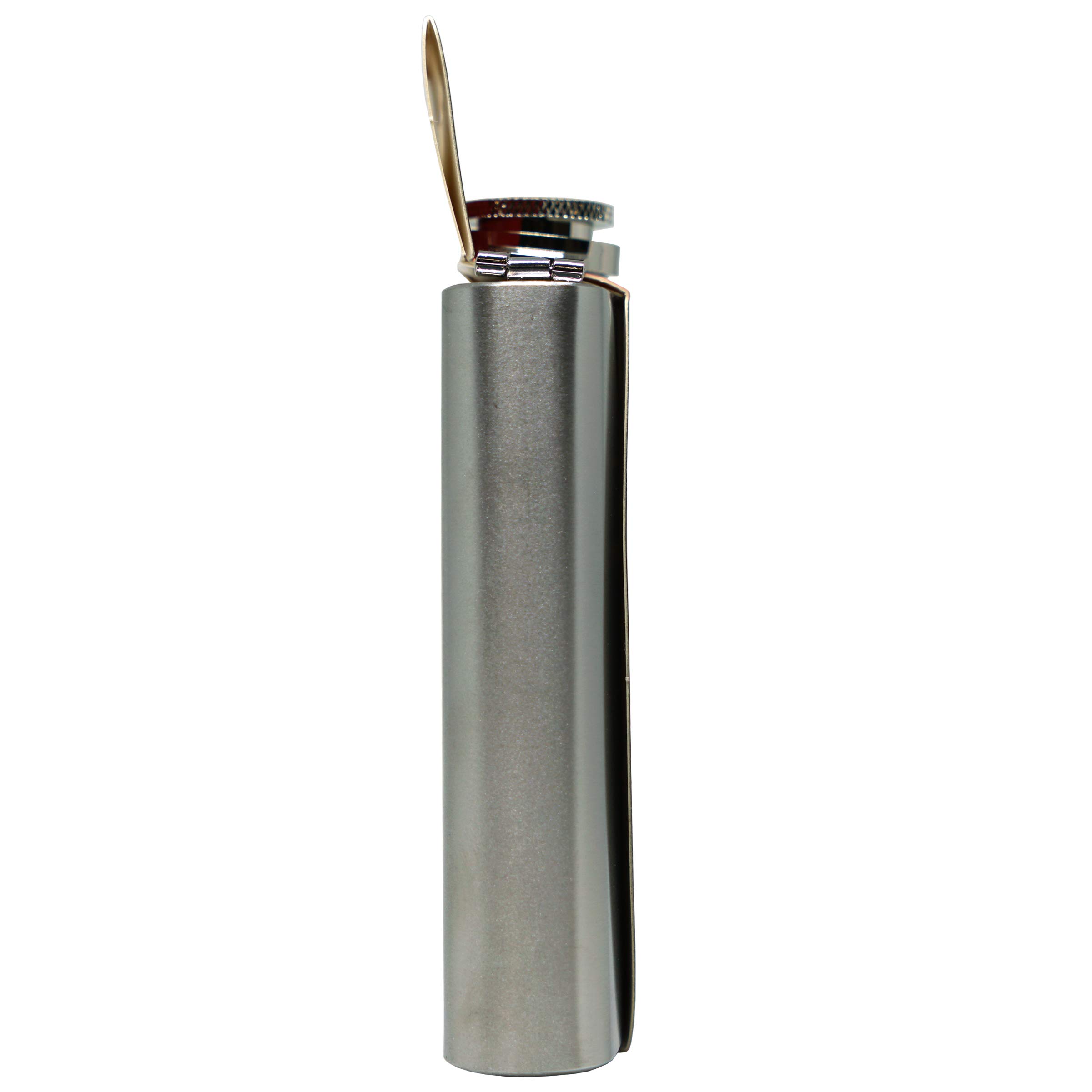 Salute! Old West Collection Black Travel & Sport Flask - Perfect for Outdoor Adventures, Camping, and Hiking