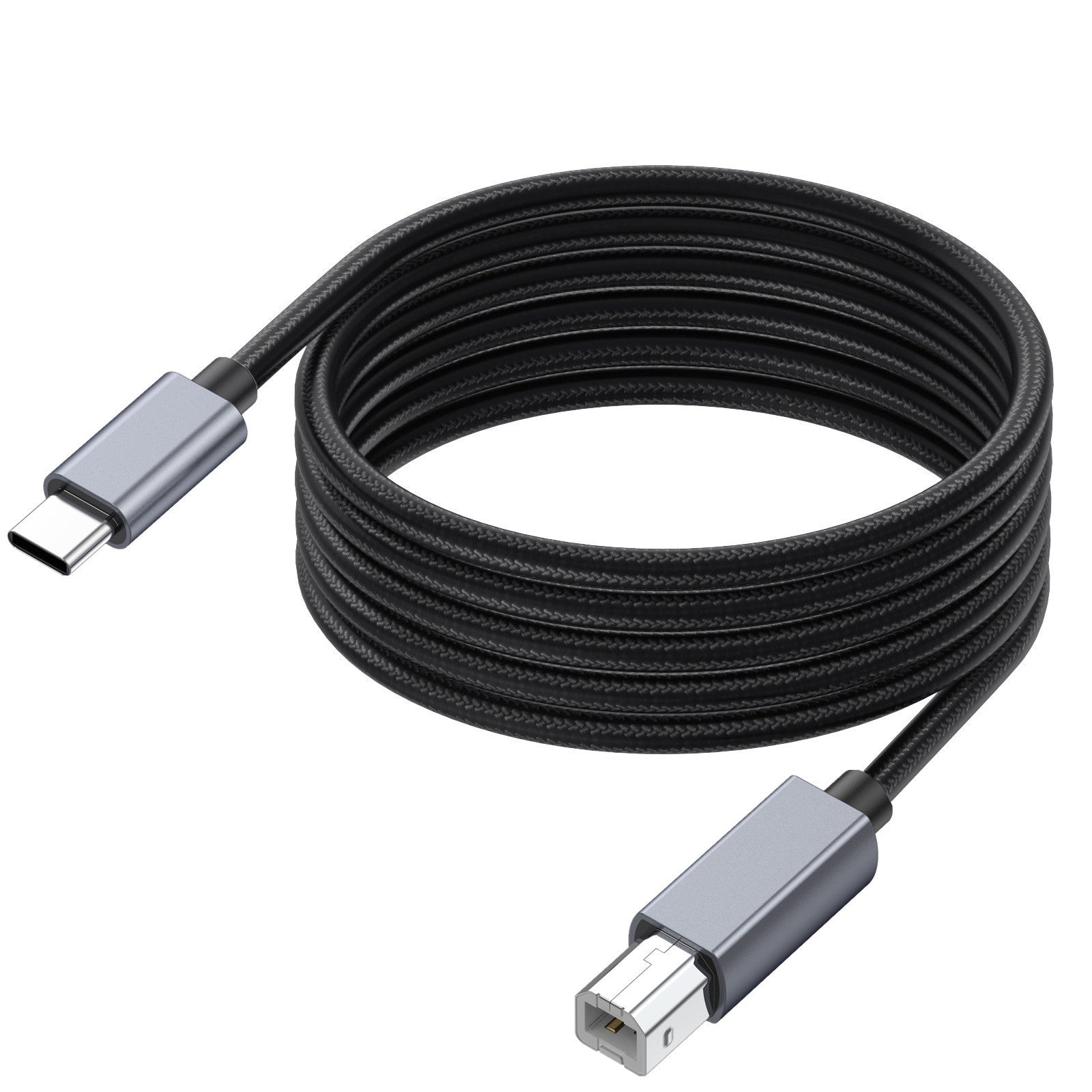 USB C to USB B Printer Cable - High-Speed Data Transfer for HP, Epson, Canon Printers - Perfect for Home Office & Studio Printing