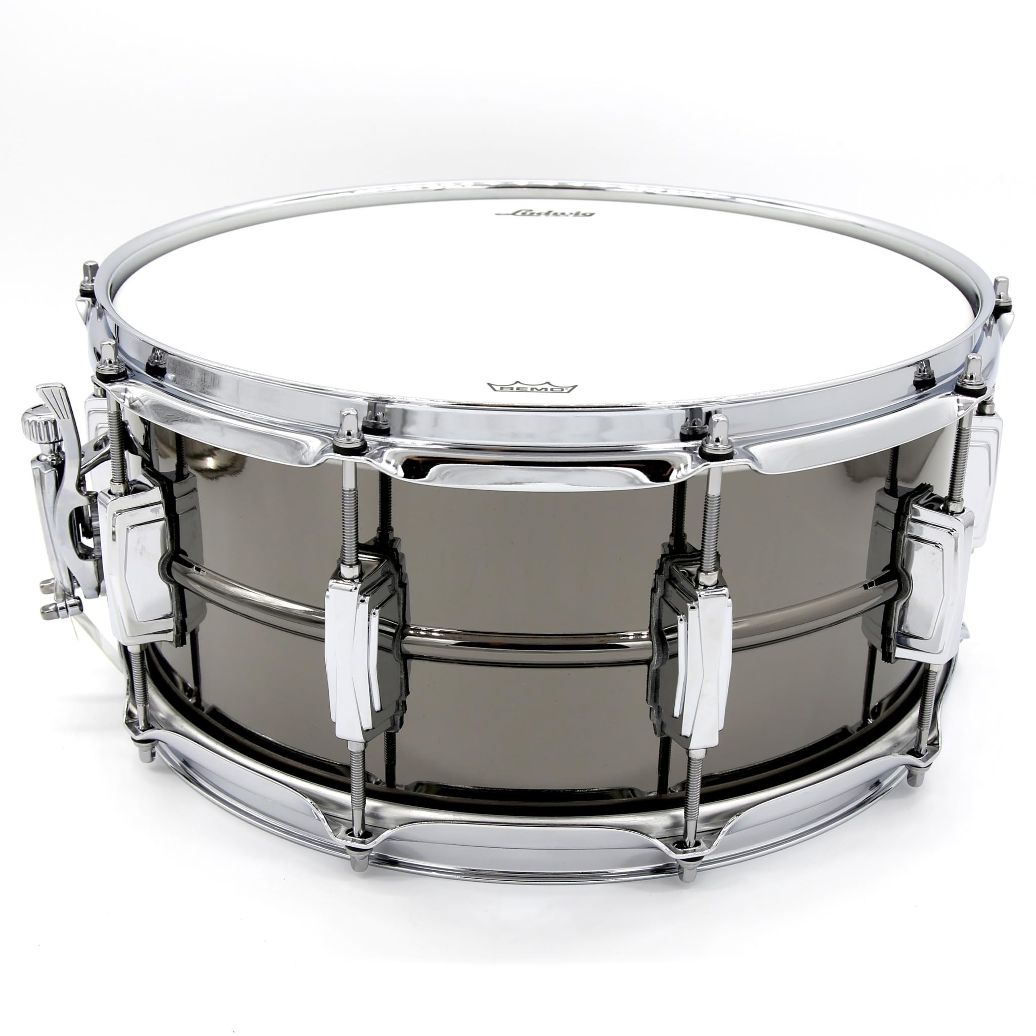 Ludwig Supraphonic Black Beauty Snare Drum 14x6.5 Inch - Professional Grade Aluminum Shell Snare for Live Performances & Studio Recording