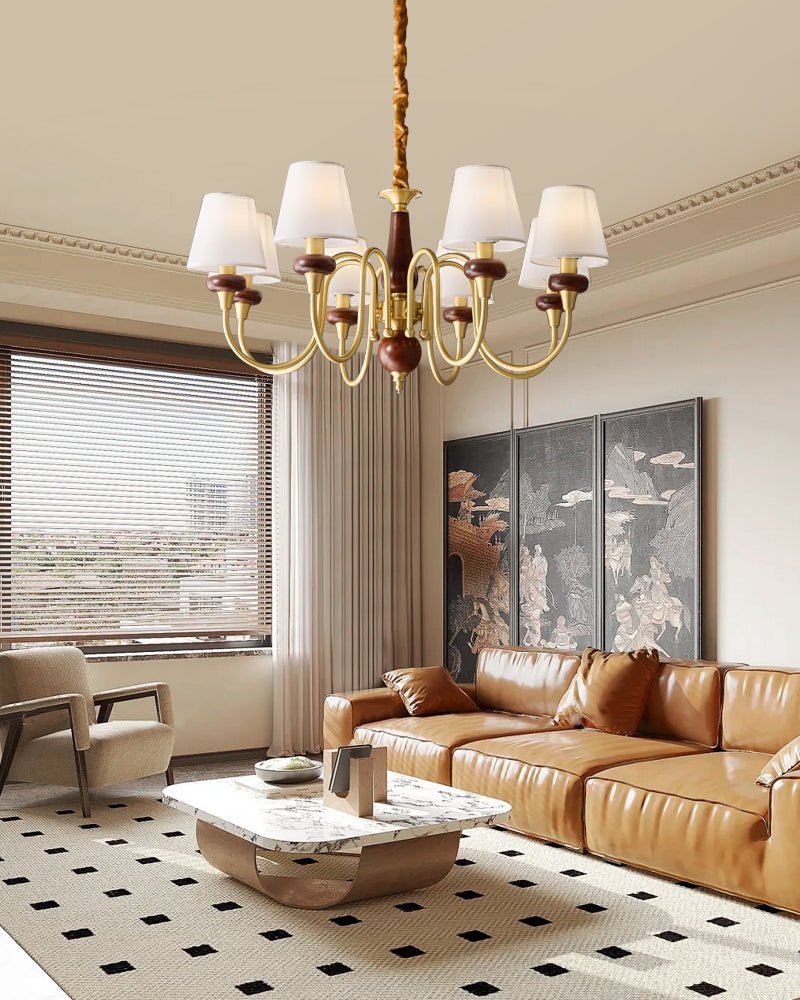 Elegant Crystal Chandelier - Modern Ceiling Light Fixture for Dining Room, Living Room & Bedroom | Perfect for Home Decor & Wedding Venues