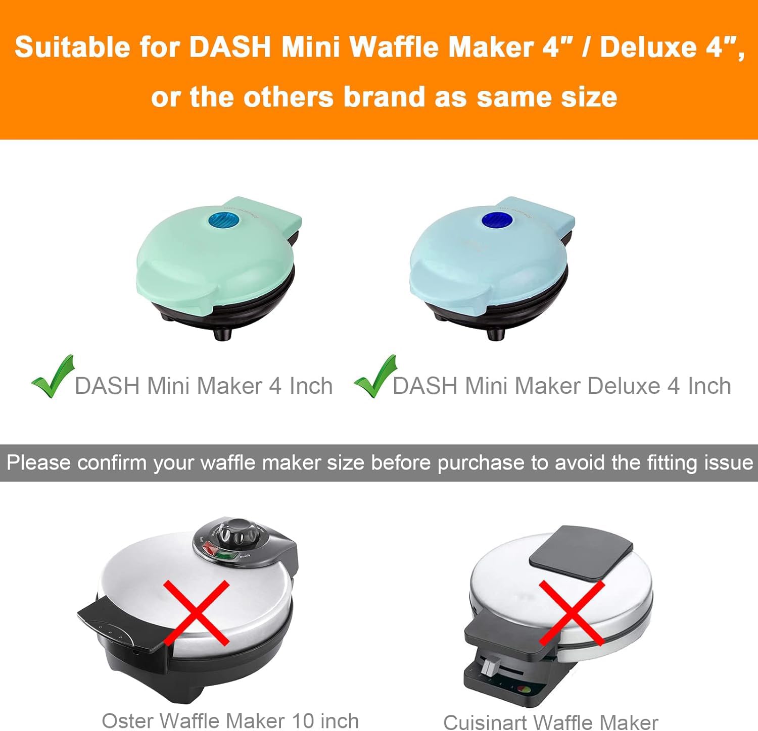 Beautyflier Waffle Maker Carrying Bag - Compatible with DASH Mini 4 Inch & Deluxe 4 Inch Waffle Makers, Nylon Protective Cover for Baking & Cooking Enthusiasts - Perfect for Travel, Storage & Kitchen Organization (Waffle Maker Not Included)