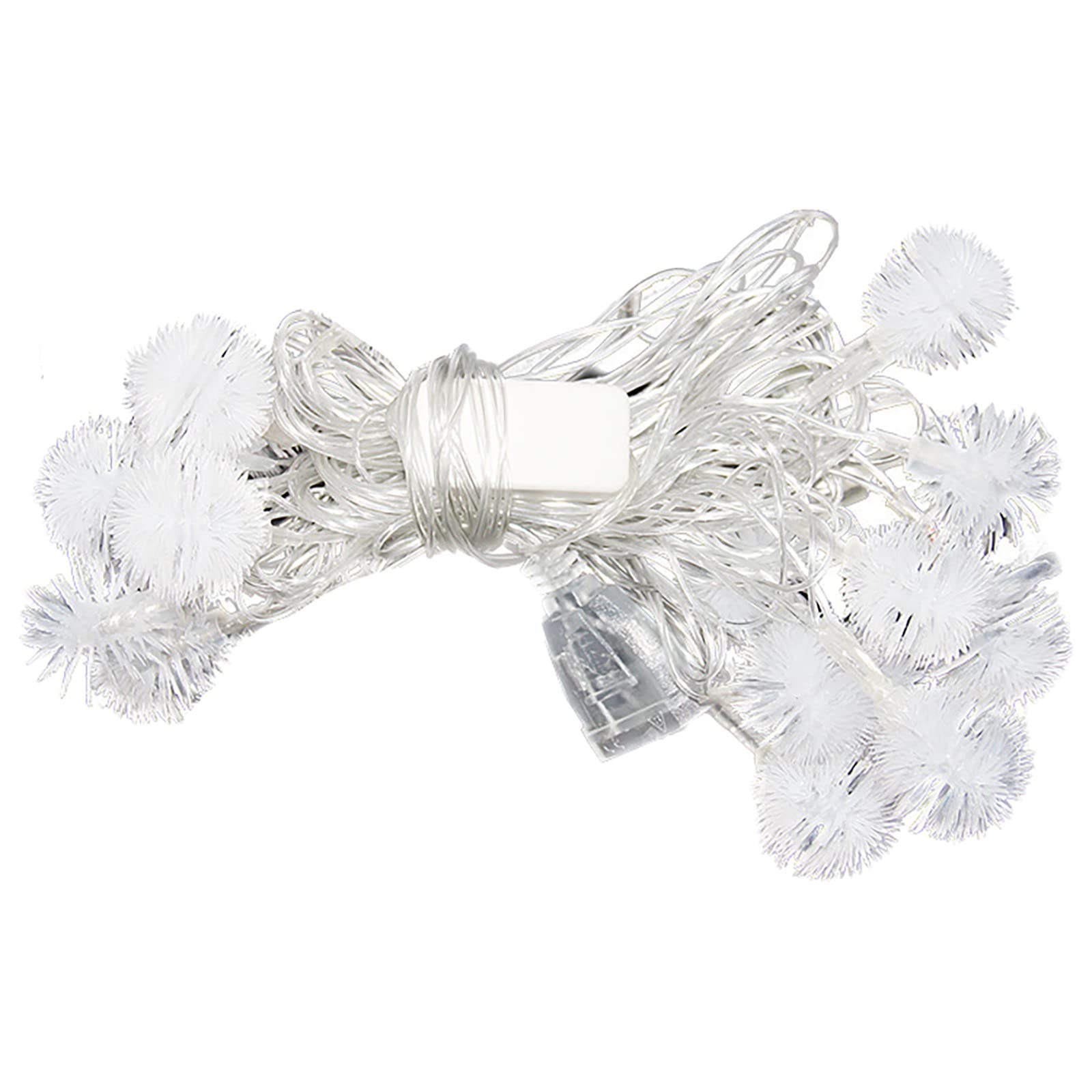 10LED Battery Powered Christmas String Lights with Timer - 1.5M Copper Wire Fairy Lights for Halloween, Garden, Yard & Party Decorations (White) | Indoor & Outdoor Holiday Lighting for Christmas Trees, Windows, Patios & Special Events