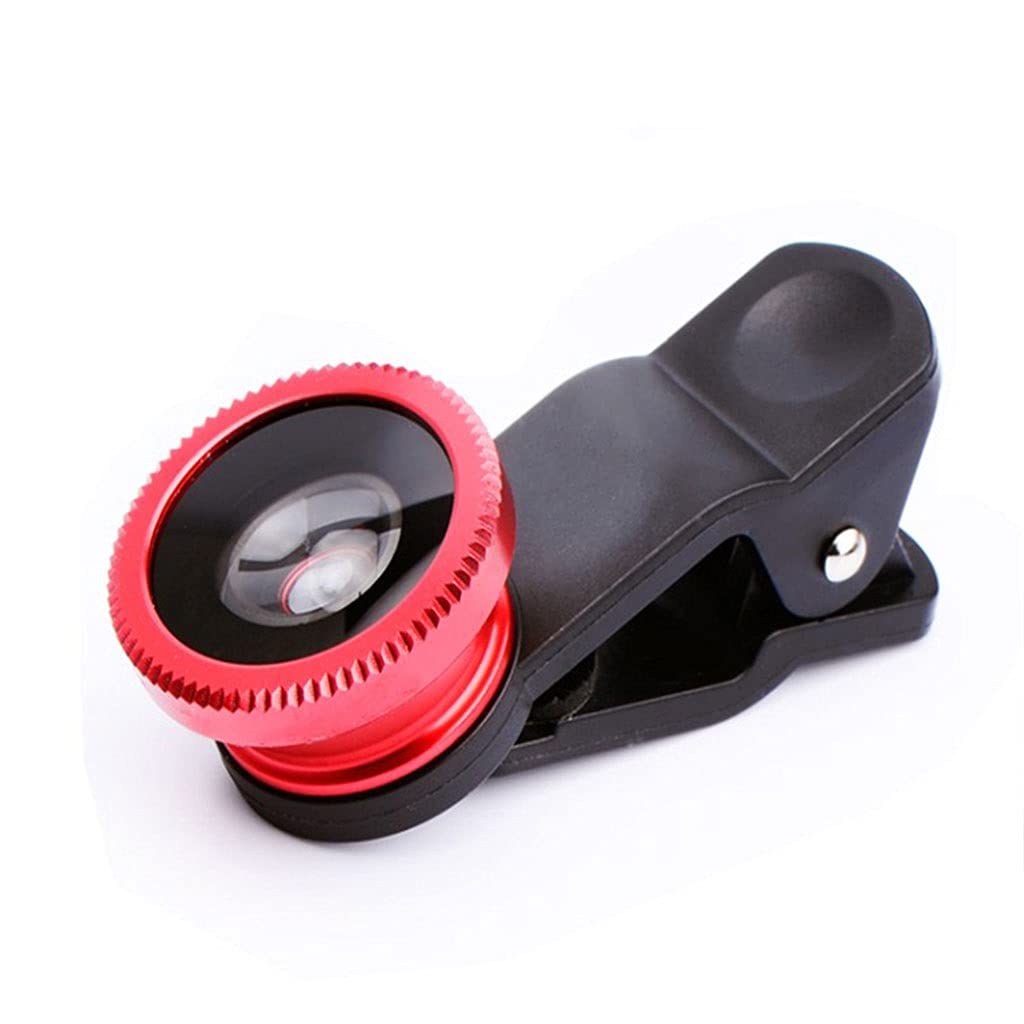 3-in-1 Fisheye Lens Kit for Smartphones - 0.67x Wide Angle, Macro & Zoom Camera Lens with Clip - Perfect for Travel Photography, Vlogging & Creative Shots