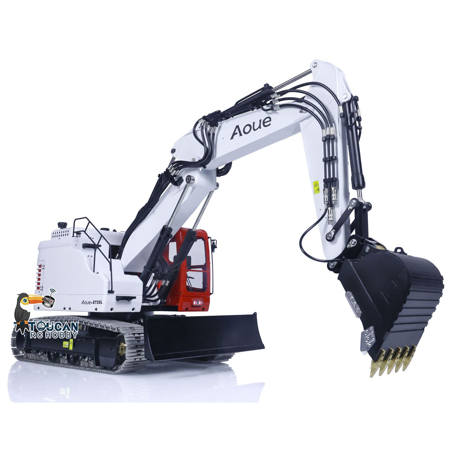 1/14 Scale Metal LESU RC Hydraulic Excavator - Radio Controlled Construction Toy with Optional Sound Effects | Aoue ET26L PL18EV Digger Model for Adults & Hobbyists | Perfect for Construction Simulation, Collection & DIY Projects