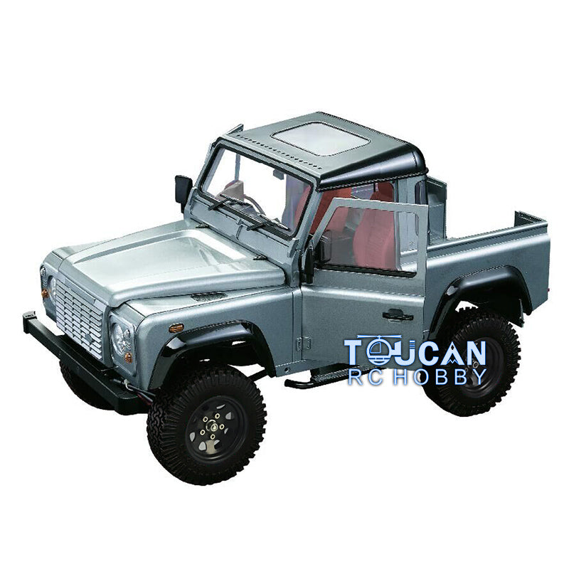 1/10 Scale D90 RC Rock Crawler Car - 4WD Off-Road Remote Control Truck with Metal Chassis, ESC, Servo Motor, LED Lights & Sound System - Perfect for Trail Crawling and Backyard Rock Climbing Adventures