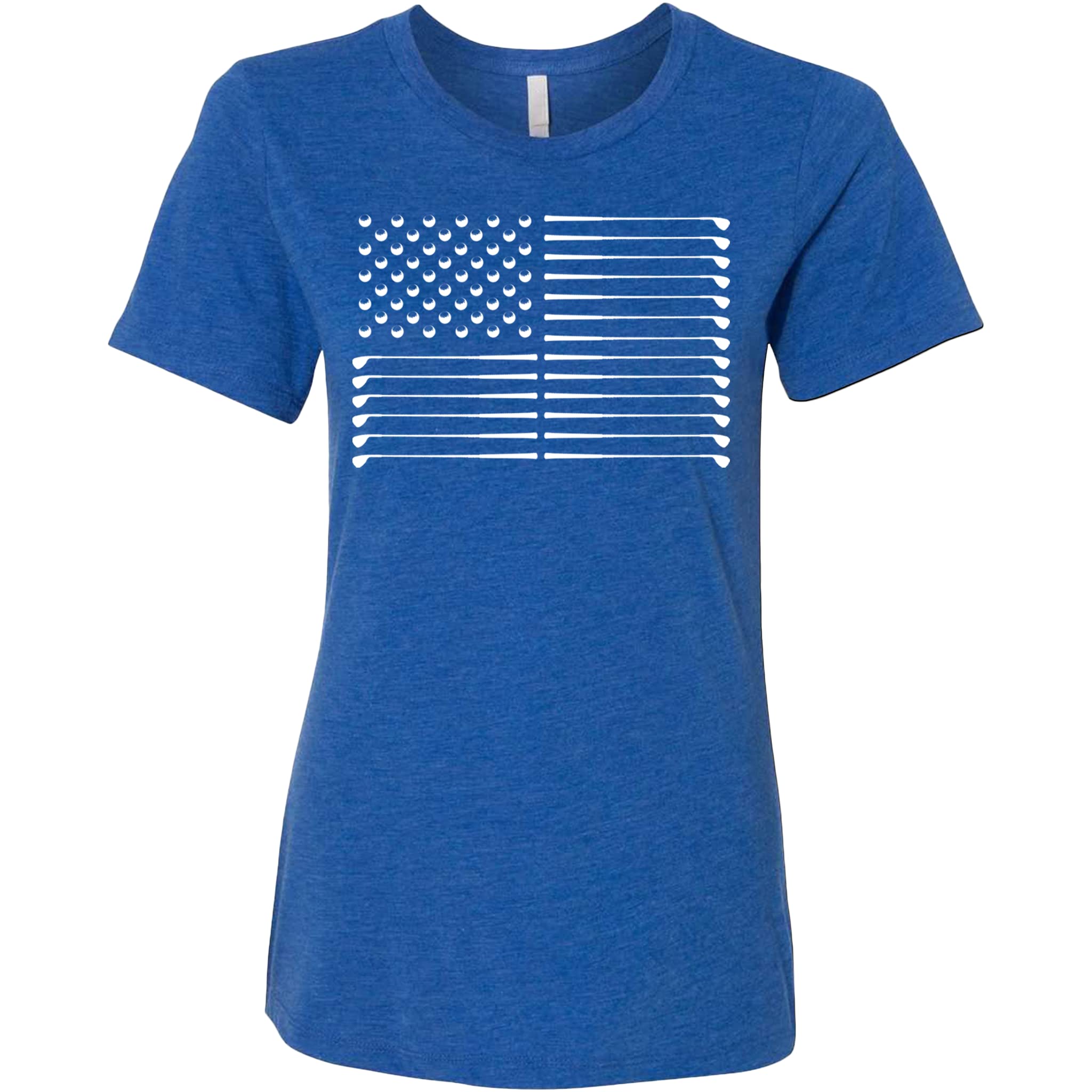 Funny Golf T-Shirt for Women - Short Sleeve Crew Neck Golf Flag Design - Perfect for Golf Tournaments, Casual Wear & Outdoor Activities