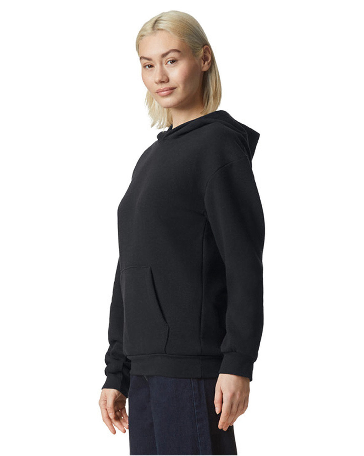 American Apparel RF498 Unisex ReFlex Fleece Pullover Hooded Sweatshirt - Cozy Winter Wear for Men & Women, Perfect for Outdoor Activities, Gym, and Casual Everyday Use