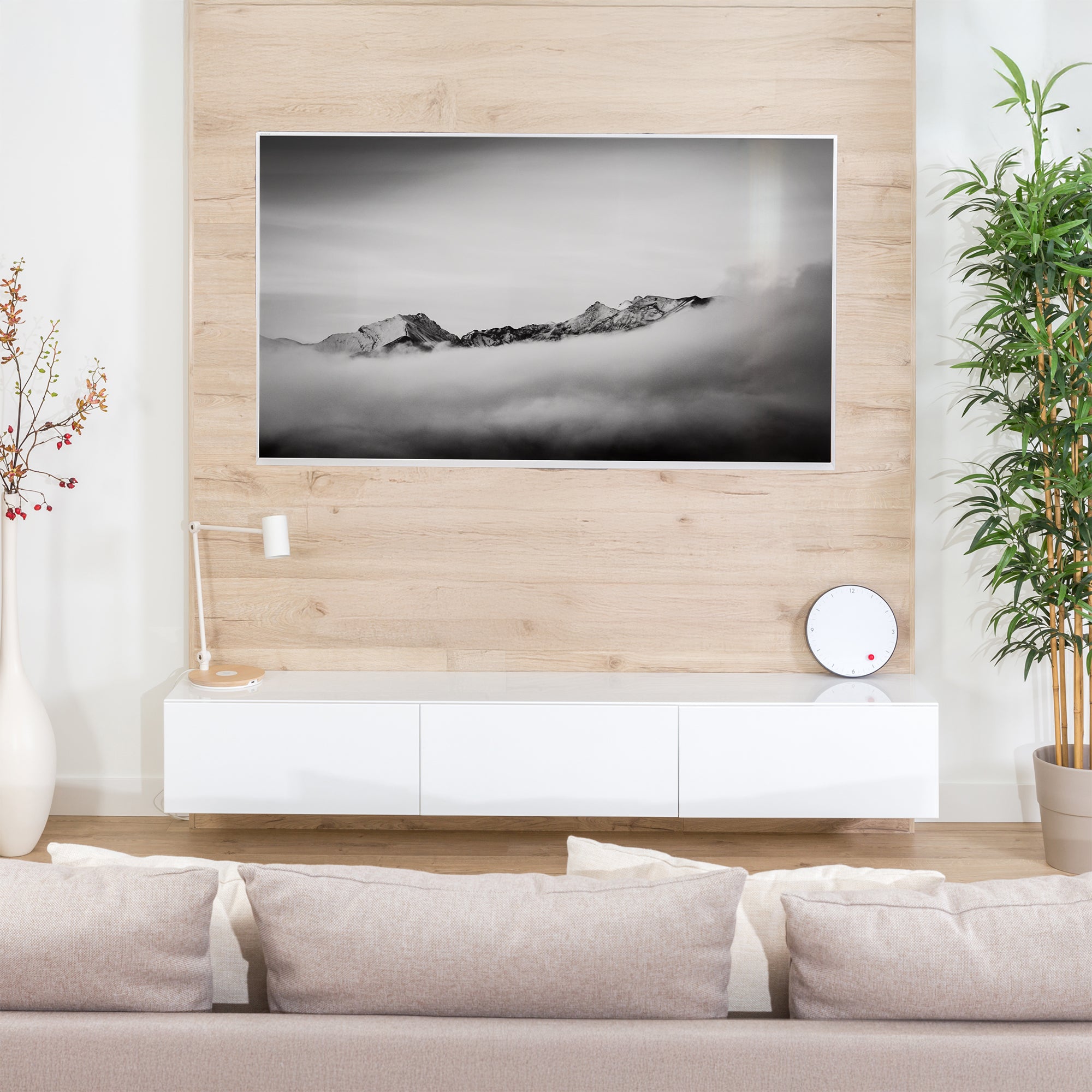 Universal VESA TV Wall Mount Bracket for 37 to 90 Inch Flat Screen LED LCD OLED TVs - Perfect for Living Room, Bedroom, Office and Home Theater Installation