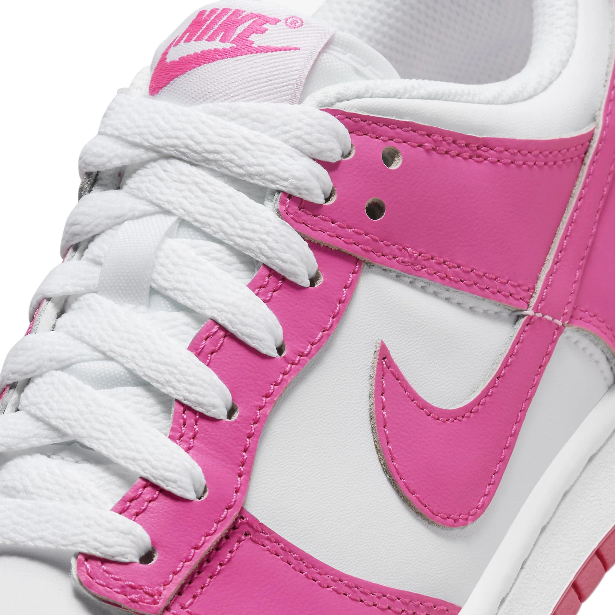 Nike Dunk Low Laser Fuchsia Girls' Sneakers - Stylish & Comfortable Basketball Shoes for Teens - Perfect for School, Sports & Casual Wear