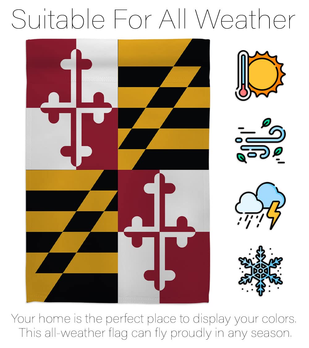 Maryland Americana House Flag Set 28